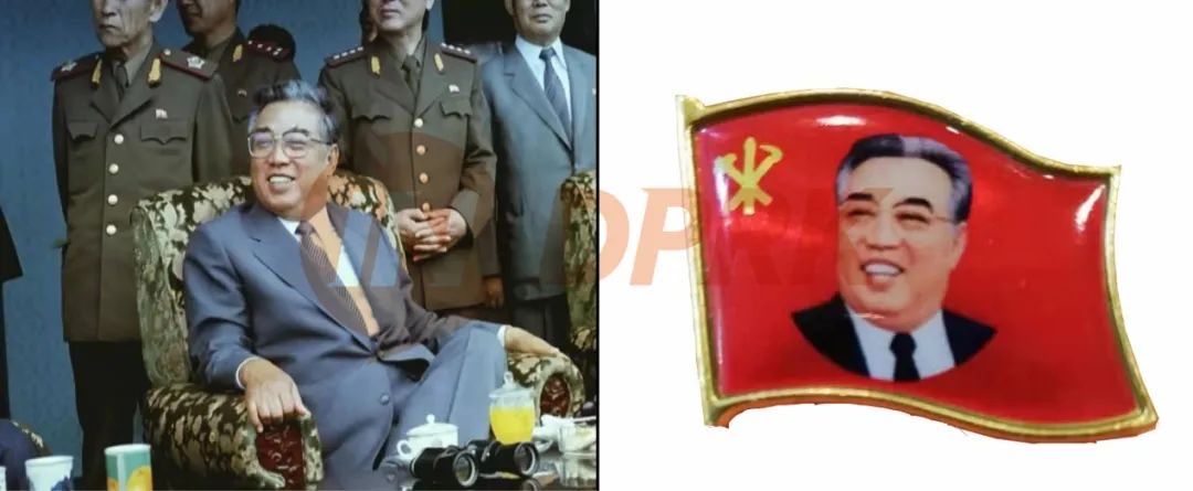 bbii2333's tweet image. This is a portrait of Kim Il Sung personally selected by Kim Jong-il. It was painted based on the image of Kim Il Sung when he inspected the West Sea Sluice in 1986.