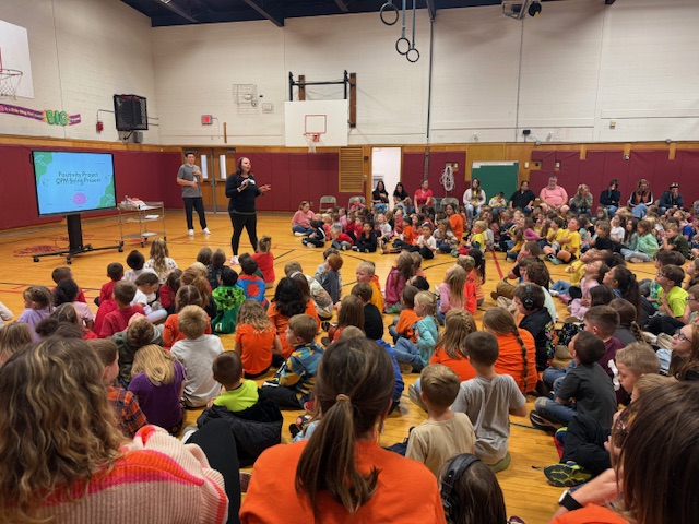 A A Cole Elementary recently held its first Positivity Project assembly of the school year! 🙌❤️