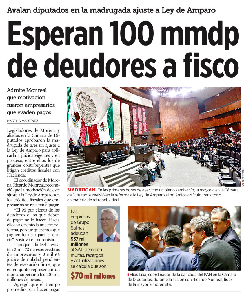 La madrugada del 16 de octubre, Morena revivió la retroactividad en la Ley de Amparo disfrazándola de “aplicación inmediata”. Con un Congreso semivacío y un país dormido, aprobaron que las nuevas reglas procesales se apliquen incluso a juicios en curso —justo los que litigan