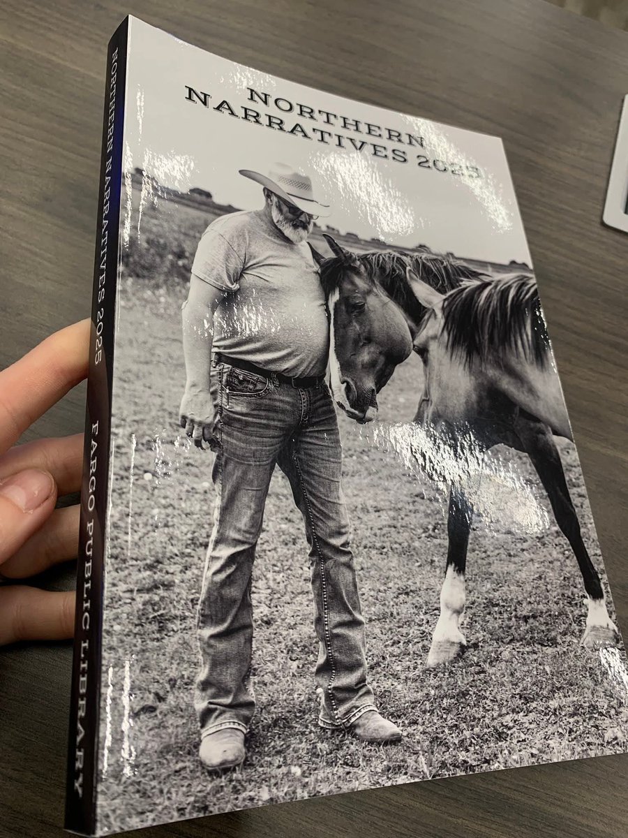 rose_midwest's tweet image. Pretty excited to share that my submission was chosen for this year&apos;s #FargoPublicLibrary Northern Narratives cover.
