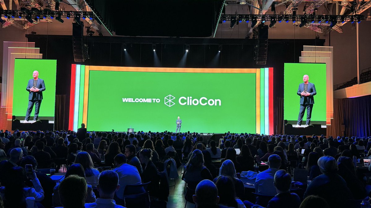 Shubham's tweet image. .@jack_newton kicking off #ClioCon alongside 2700+ attendees! Let’s go! 🚀