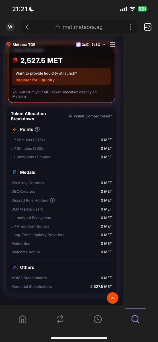 上一轮 爆炸头 时期的老地址有惊喜 $MET