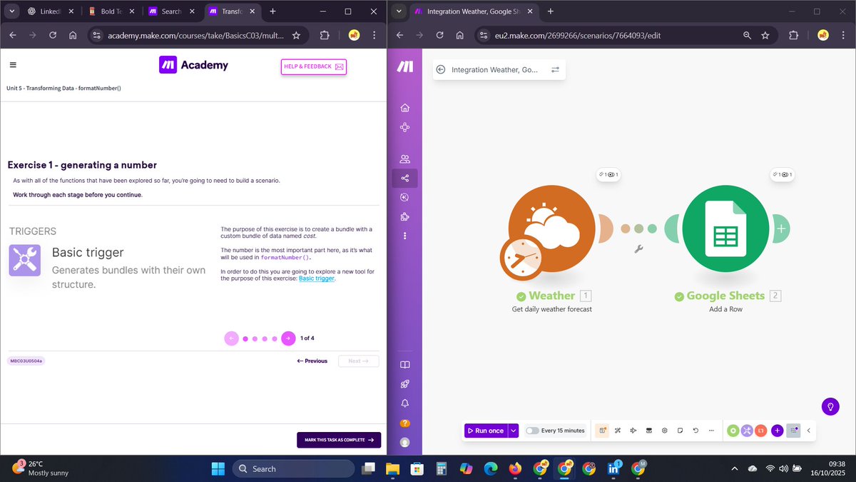 moyin_06's tweet image. Today on Make Academy, I learned about data types and structures, and how to transform data using functions.
As a data analyst, I already understand data types, structures, and functions, but seeing how they come in handy on Make has been fascinating.