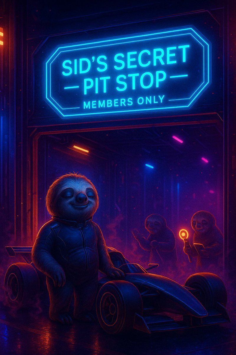 MaxVersCoin's tweet photo. 🚦 Sid’s Secret Pit Stop.
The slowest driver in blockchain is warming up... and the crew is already inside. 🦥☕
Wanna be part of the first lap before launch? 👇
Join the garage — only chill racers allowed.
🔗 https://t.co/Y0StnyJypZ
#STAPPEN #memecoin #SolanaAirdrop https://t.co/8ZArWMdm8Q
