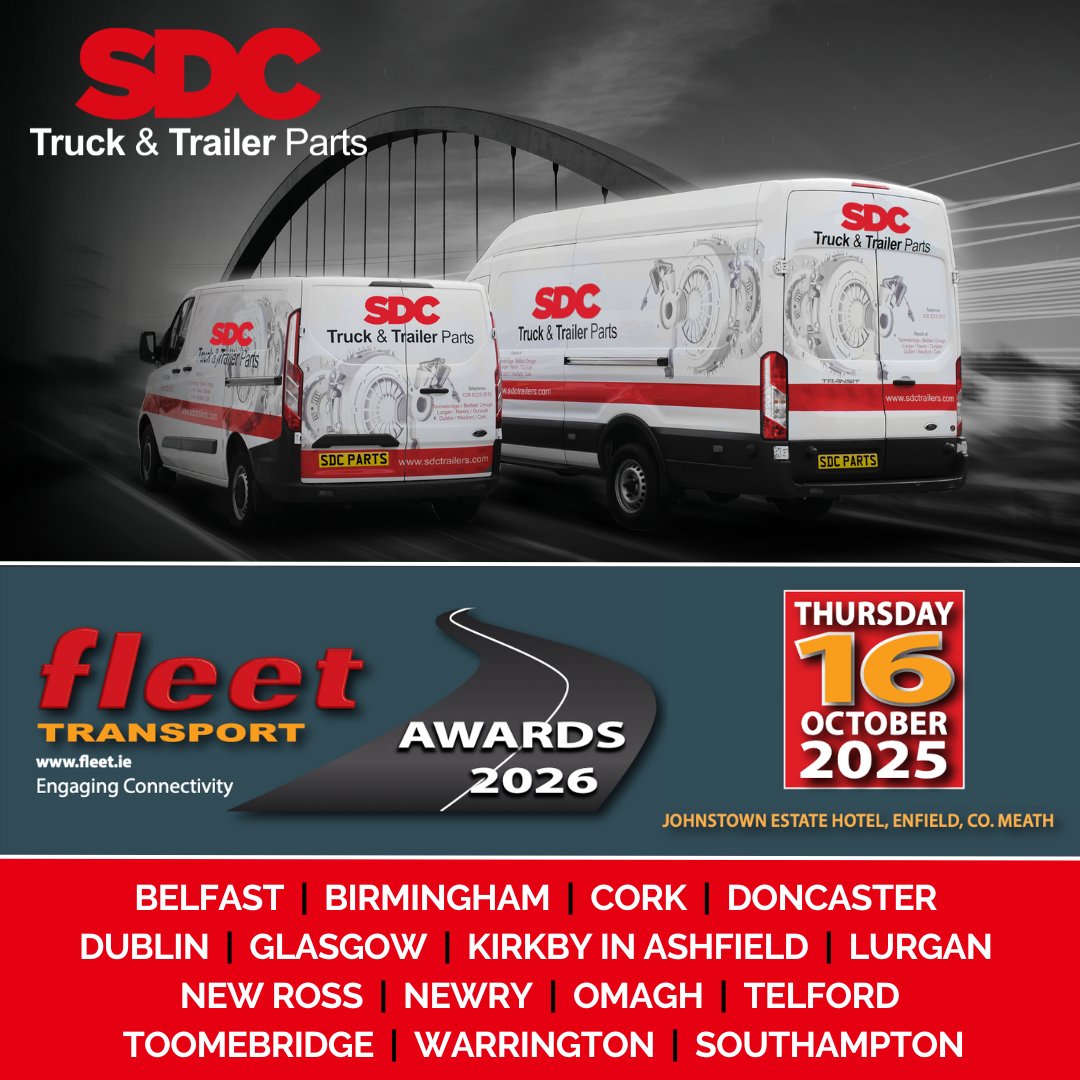 SDCParts's tweet image. It’s awards night! 🏆
The SDC Truck &amp;amp; Trailer Parts team is on route to Enfield for the Fleet Transport Awards.
Wishing all the nominees the very best of luck - we hope to see you there! 🚚✨

#FleetTransportAwards #SDCParts #CelebratingTransportExcellence