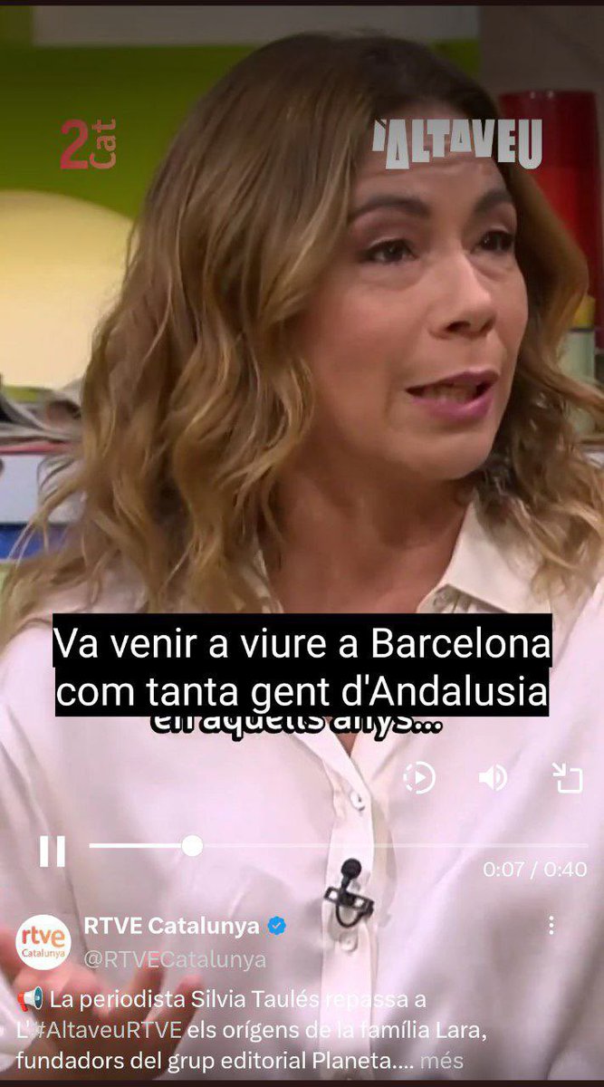 Trobo inacceptable que TVE2 afirmi que tots els andalusos que van venir a Catalunya eren soldats del franquisme que venien a robar als catalans. Cal una rectificació. No tot val per acontentar el separatisme. 🤫