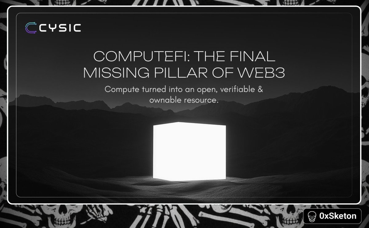 The internet had DeFi
Now, it’s time for ComputeFi

<a href="/cysic_xyz/">Cysic (mainnet arc)</a> just updated their whitepaper - shifting from simple verifiable compute to building a programmable compute economy

Here’s the problem:

Demand for compute (AI, ZK, mining) is exploding - but supply remains limited,