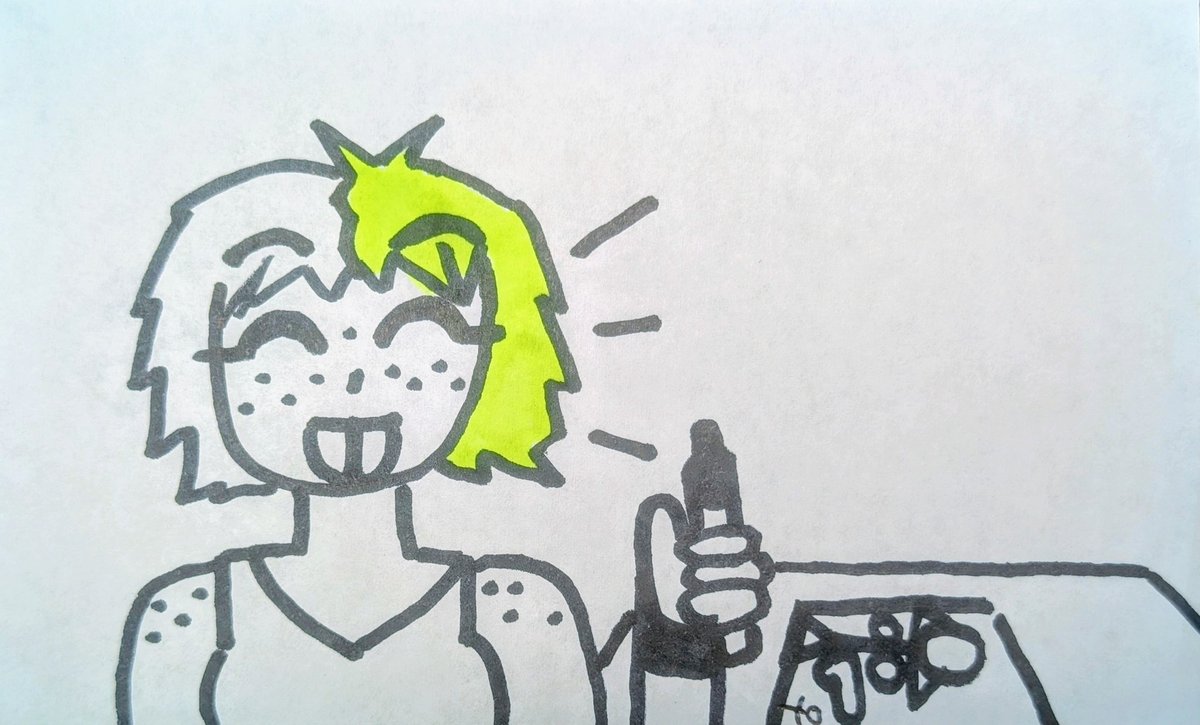 Saw a size pic this morning and liked it, only to realize right after it was just AI slop!

At first I felt defeated, but then I remembered the indomitable human spirit allows any of us to draw and create what we want without such tools! 

FUCK AI! DIY! 💛

#sizetwitter #giantess