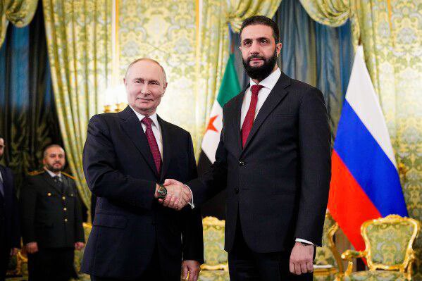 BREAKING:

🇷🇺🇸🇾🇮🇱 Syrian President al-Sharaa yesterday at a meeting asked Putin for Russia's support against Israel and the Russian military redeployment to Syria - Reuters

Israel wishes to create a wide buffer zone in southern Syria and that must be stopped.

Al-Sharaa also