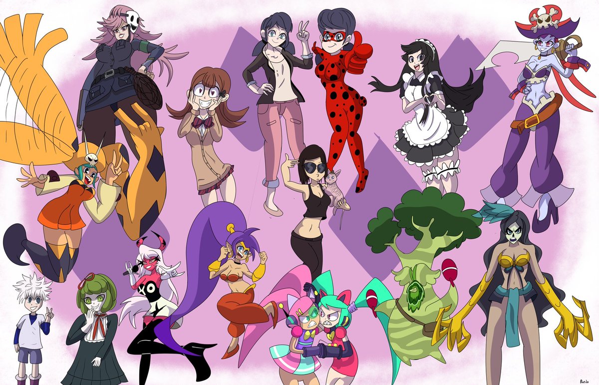 Here's a character tribute to Cristina Vee. I LOVE her performances in all the shows and games she's in. #Skullgirls #MiraculousLadybug #Shantae #Catgirlwithoutsalad #Danganronpa #hunterxhunter #HelluvaBoss
