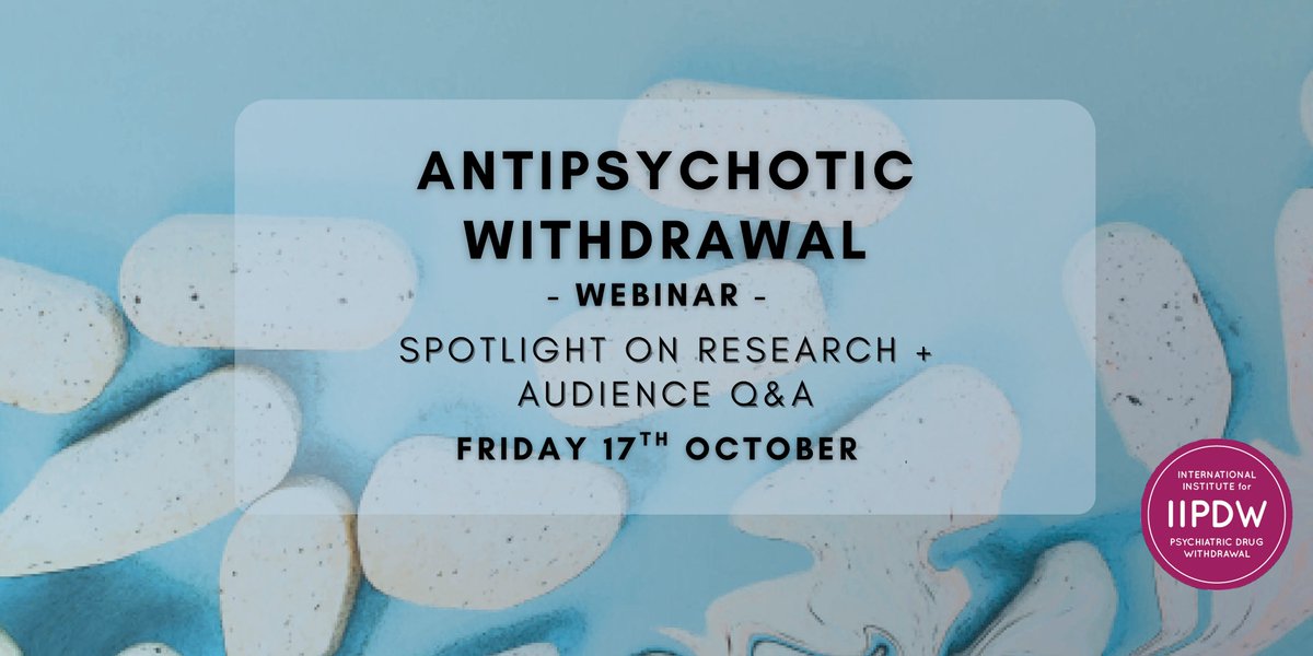 International Institute for Psych Drug Withdrawal tweet media