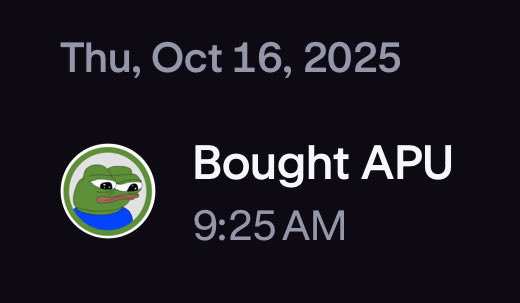 Gm frens

DCA $Apu
