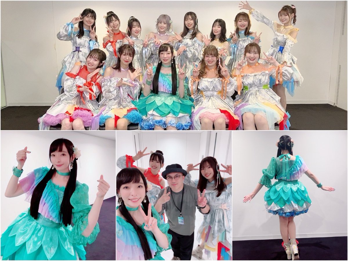 hirayama8emi's tweet image. 改めて✨
メンバーとの写真💖
みんなが居てくれたからステージに麗花と一緒に立てました😊
本当に本当に感謝しても仕切れない‼️
不安も悩みもたくさんあったけど、
そんなのメンバーがあっという間に風で飛ばしてくれました✨🍃
ライブまでの期間は私の宝物です😌💎✨…