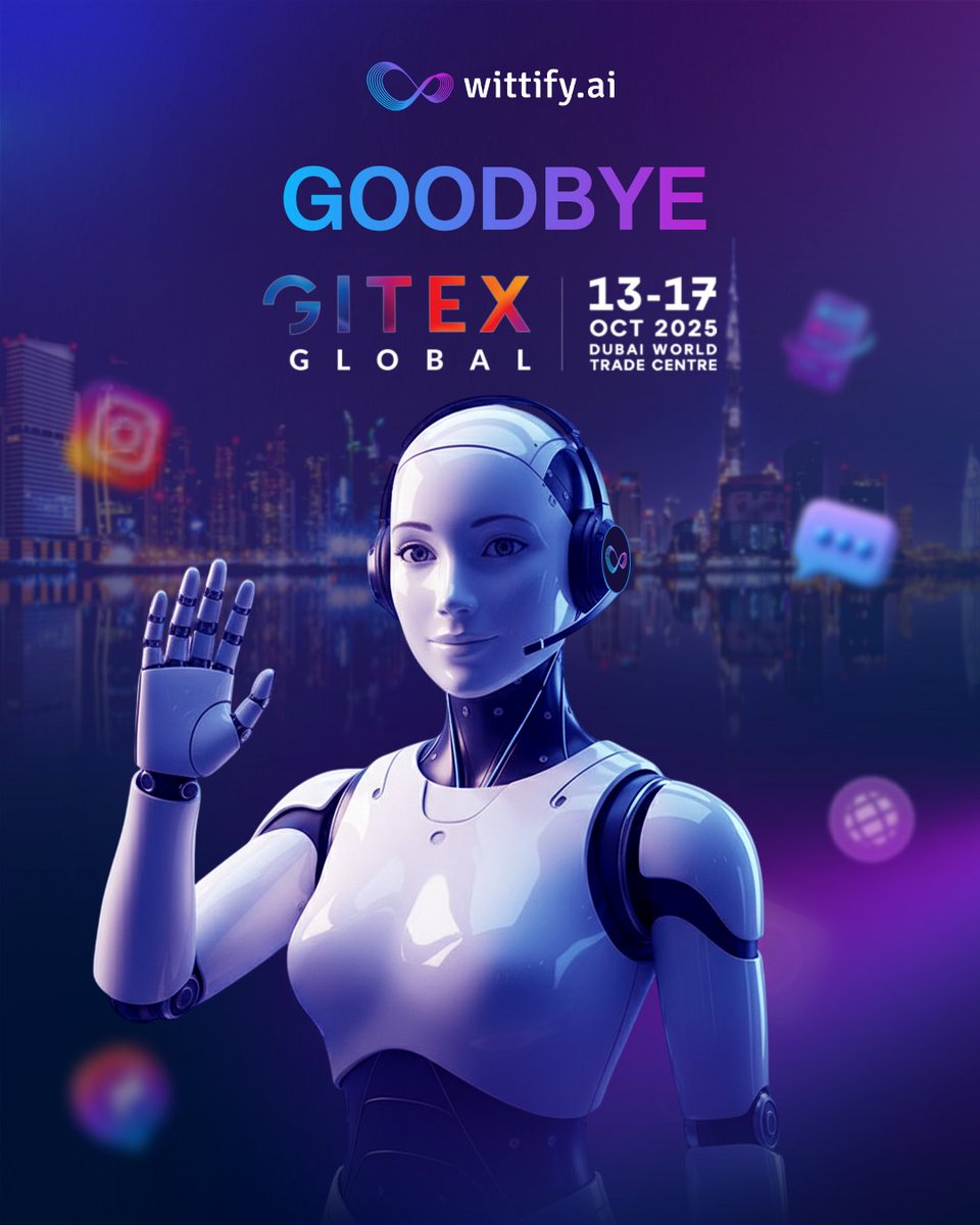 Goodbye, Gitex! 👋 What an unforgettable week. Our deepest thanks for the incredible connections, cutting-edge AI discussions, and shared vision for the future. We're already inspired for next year! #Gitex #Innovation #FutureTech
