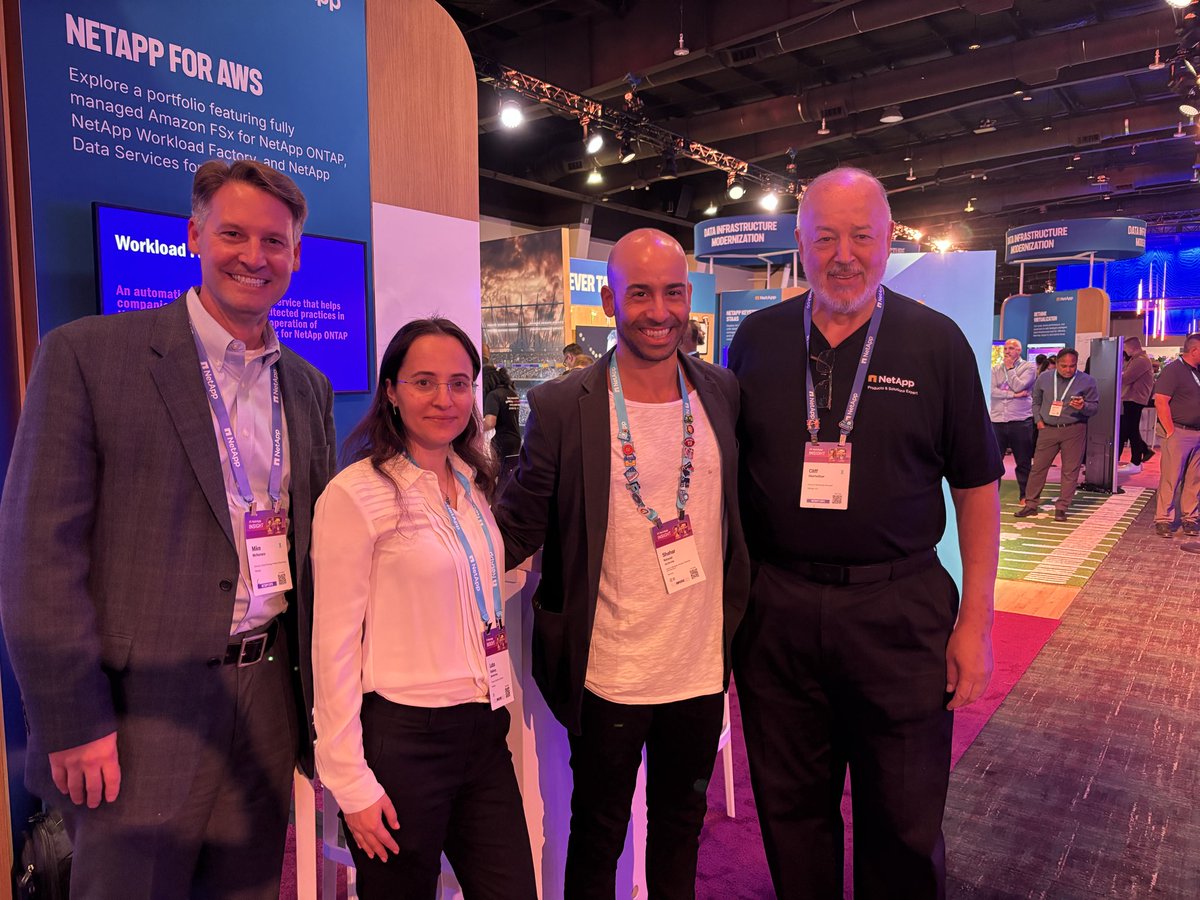 mmcnamara12's tweet image. A great part of @NetApp Insight is to see colleagues from all over the globe. Robert McDonald Sean Dow Luba Vaisberg Shahar Netanel Angela Teodoro Jamie Wheeler Jason Blosil Darnell Fatigati • Jesse Hughes, PhD Naomi DeMarco. #NetApp