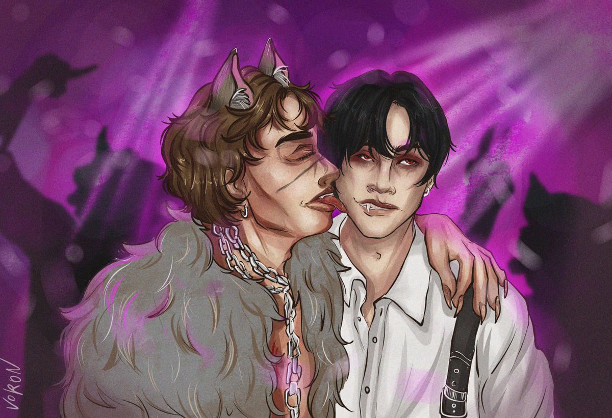 Це тепер мій новий улюблений арт... 🎃
Неймовірно вайбове, геловінське замовлення від 
<a href="/Hardcore_Kit/">Hardcore Kit 🍥</a>  з МінЧанами. Вибачте, не можу не пожартувати, але майже Сутінки, але круче.🐺🧛

#MinChan #МінЧани #УкрАртПідтримка #украрт #укртві #укркрафт #укркульт