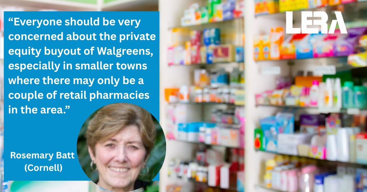 “Walgreens has struck a deal with private-equity firm Sycamore Partners that would take the struggling drugstore chain off the public market for around $10 billion. “Cornell experts on Walgreens’ going private.” Rosemary Batt (Cornell) is quoted.
monkeylink.co/70ca15