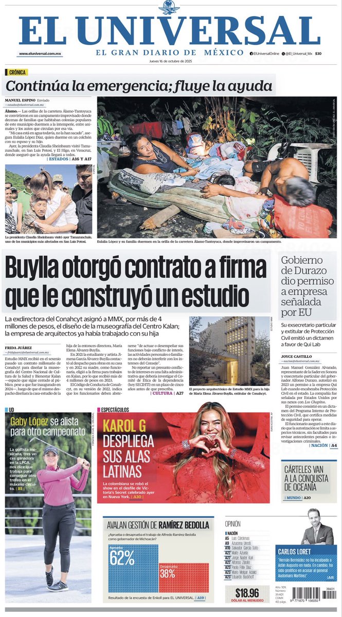 sPRing_PR's tweet image. Te compartimos las #PrimerasPlanas de algunos periódicos del día. 🗞️