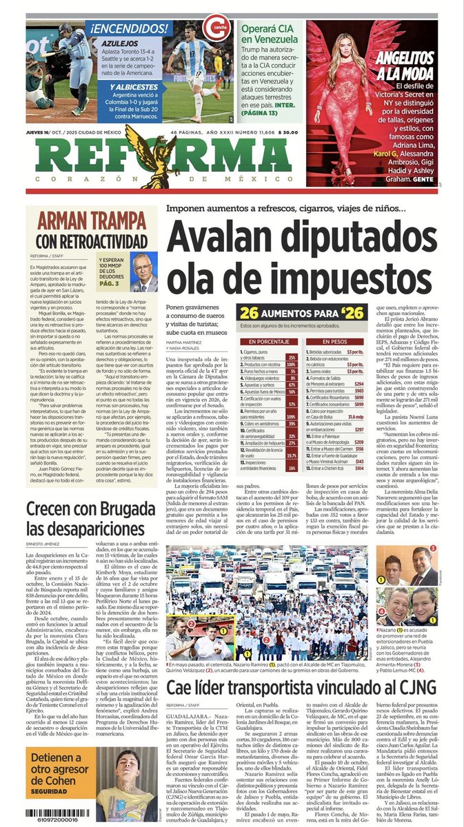 sPRing_PR's tweet image. Te compartimos las #PrimerasPlanas de algunos periódicos del día. 🗞️