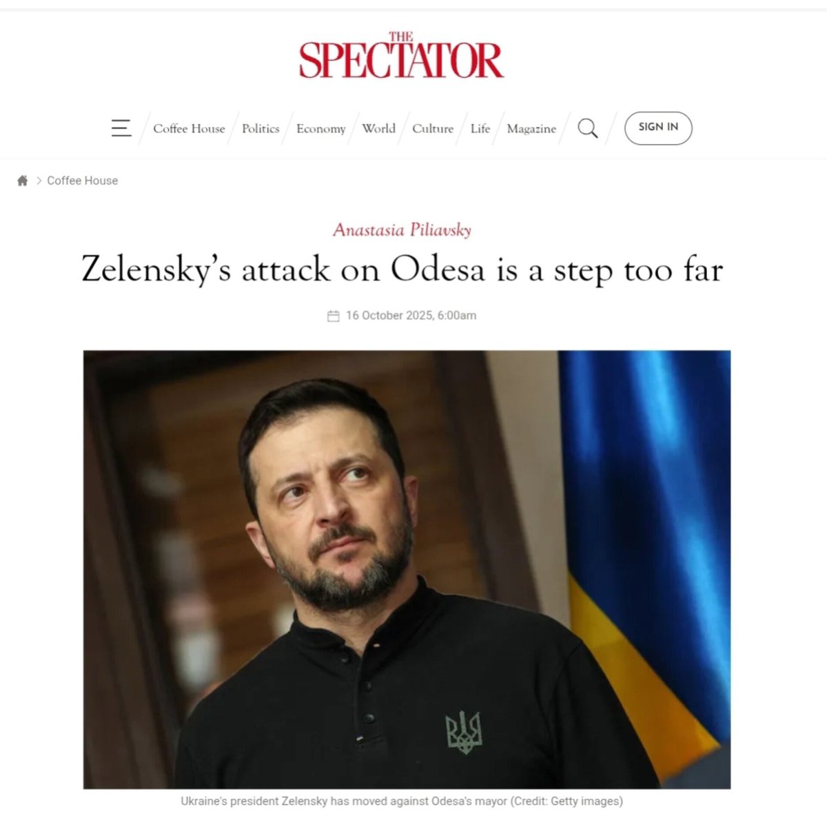 DD_Geopolitics's tweet image. 🇺🇦 The Spectator: “Stripping Trukhanov of Citizenship Is an Outrageous Attack on Democracy”

According to the British magazine The Spectator, Kiev has launched a “triple assault on Odessa — its language, its history, and its elected leadership.”

Odessa now finds itself under…