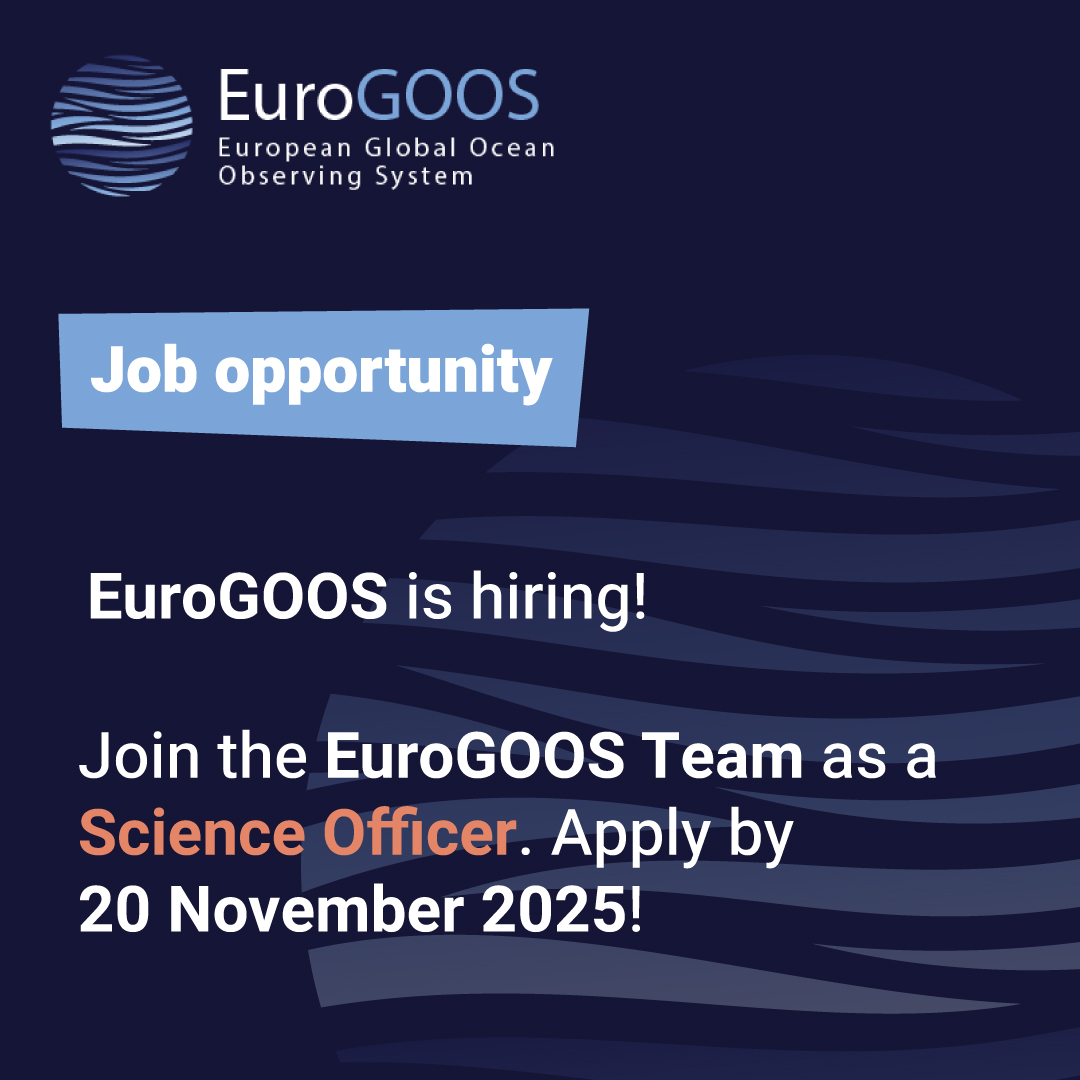 🚨 Job Opening: Science Officer at #EuroGOOS! 

Join our international team to support European ocean observing &amp; forecasting, contribute to the EuroGOOS 2030 Strategy, and engage with science &amp; policy communities.

📝 Apply by 20 Nov 2025

eurogoos.eu/current/join-o…