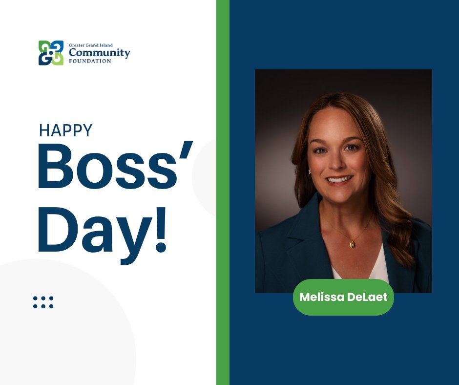 Happy Boss’ Day! 💼 A big thank you to leaders who guide with vision and care. We’re especially grateful for our CEO, Melissa DeLaet, who leads with heart and passion for our community. 💙 #BossDay #Leadership
