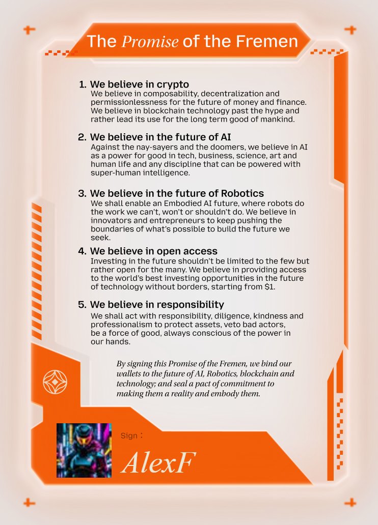 I signed The Promise of the Fremen! <a href="/gaib_ai/">GAIB 🟠 | RWAiFi</a>