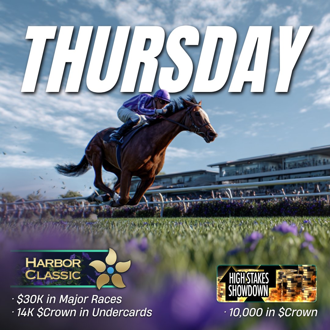 With a month of huge sales, we feel the energy building in Left Turf. Tonight we get to watch the best 3yo LT horses compete for over $30k USD! It's Harbor Classic Night!