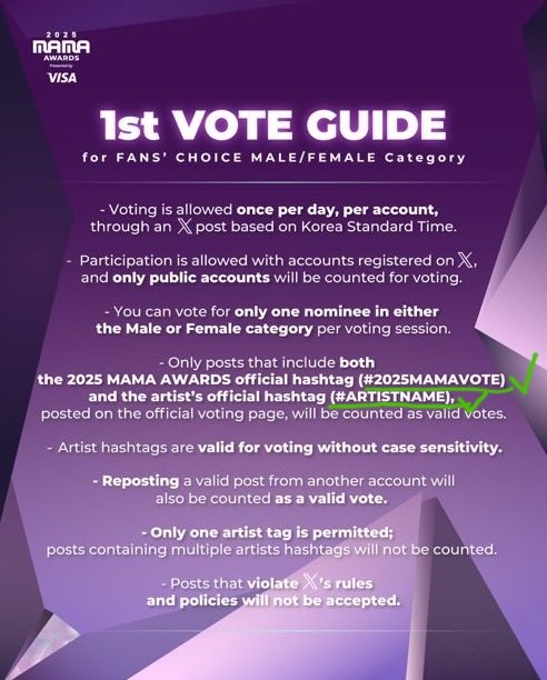 Guys, it's better to use the ofc MAMA in the first place and then the artist's ht in the second place, because if you look at it from here and other artist's fbs they also apply the same thing😇 
(Untuk penggunaan kapital atau bukan ga berpengaruh ya)

#2025MAMAAWARDS #baekhyun