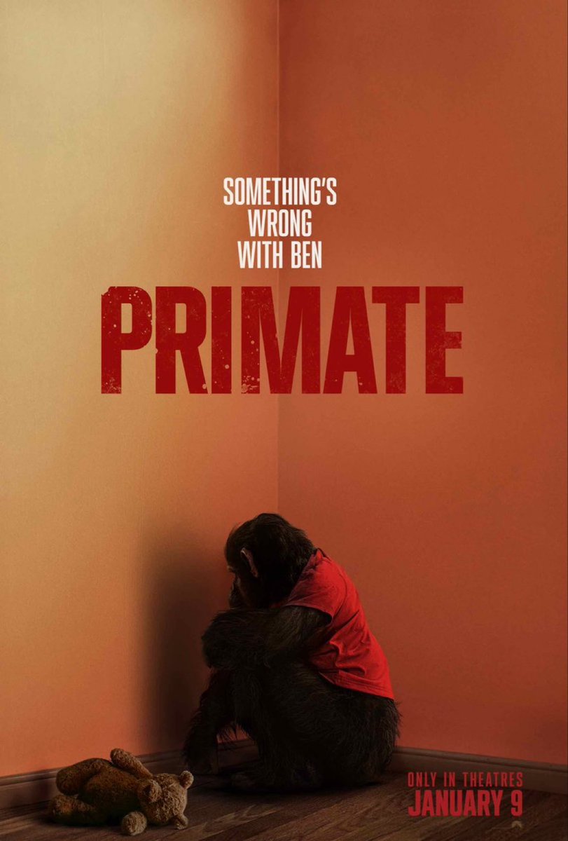 GeekVibesNation's tweet image. First poster for #Primate

In theaters January 9