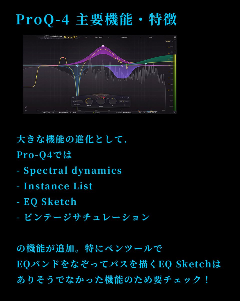 daretokuguitar's tweet image. ⚡️Pro-Q4が入った
「 #FabFilter Essentials Bundle」がセール中⚡️
(10/21まで25％OFF)