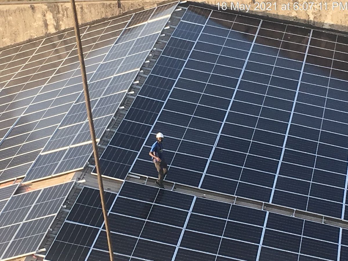 Not all angels are in heaven. Me for example, I’m on site installing solar panels.