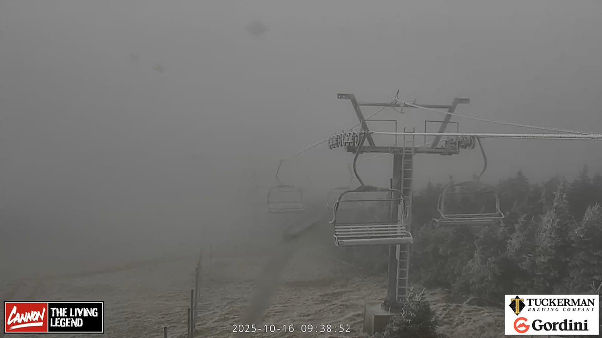 Winter has given the summit of <a href="/cannonmountain/">Cannon Mountain</a> a kiss this morning. Temperatures at the summit has bottomed out to around 24F this morning. Winter is slowly approaching...