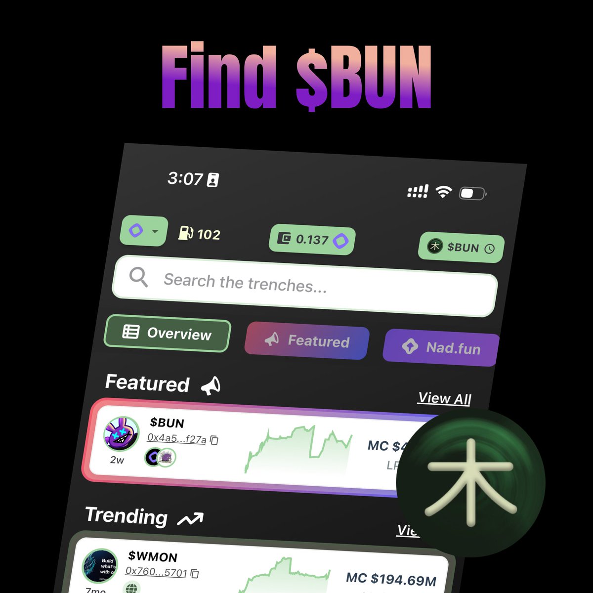 stagedotfun's tweet image. the culture coin of @monad $BUN
is featured on KiFi @tradeKiFi
join us to talk trenches in 2H w/ @0xy0shi and @hyperstance (link below)