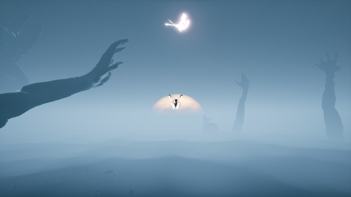 『A Butterfly』
蝶になって世界の残骸を飛び回る、ホラーあるいは詩のような作品。バーチャル解脱の域に達する荘厳な雰囲気は必見。恐怖と克服、そして諦念にまつわるストーリー