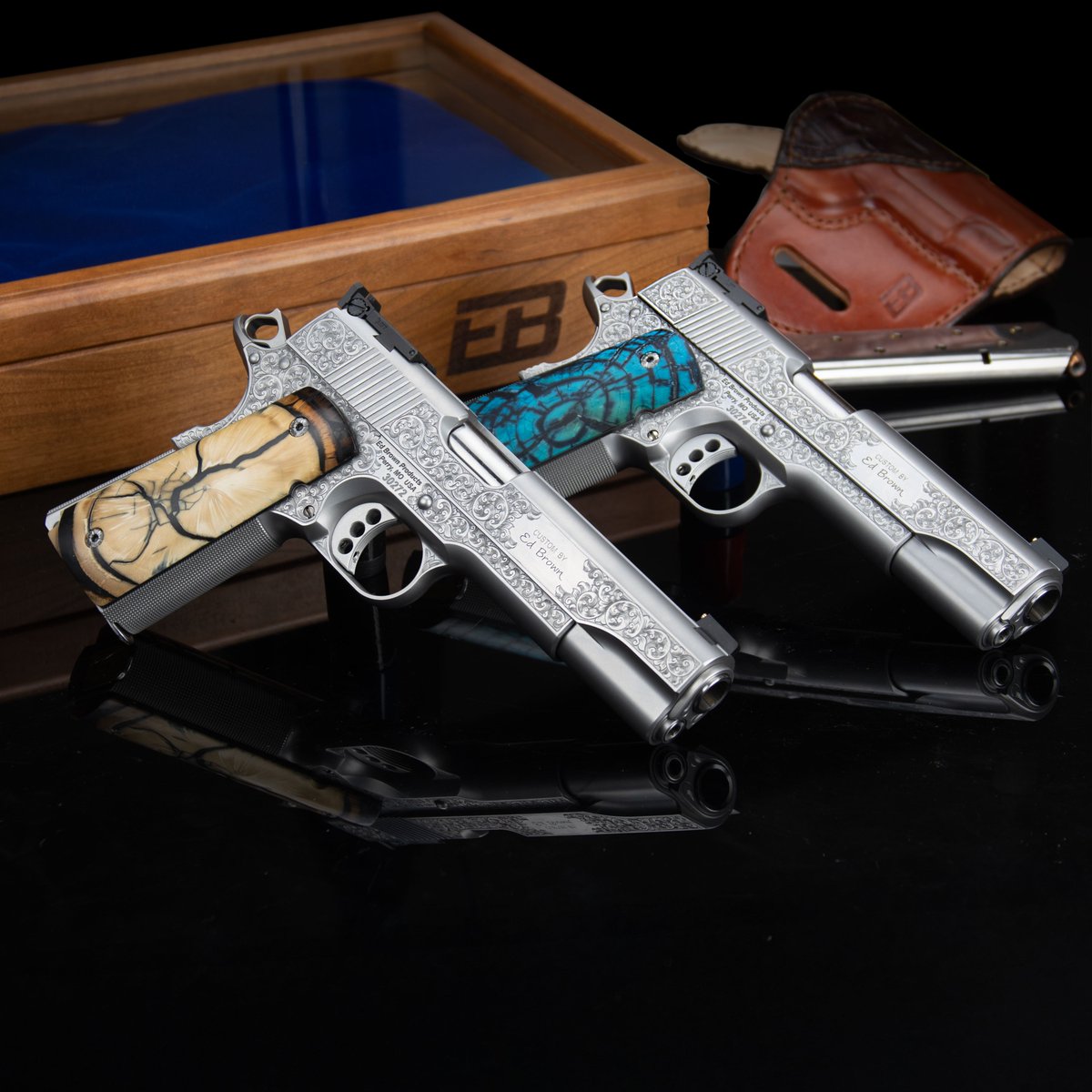 EdBrownProducts's tweet image. Nothing looks better than Mammoth Ivory on a Hand Engraved 1911