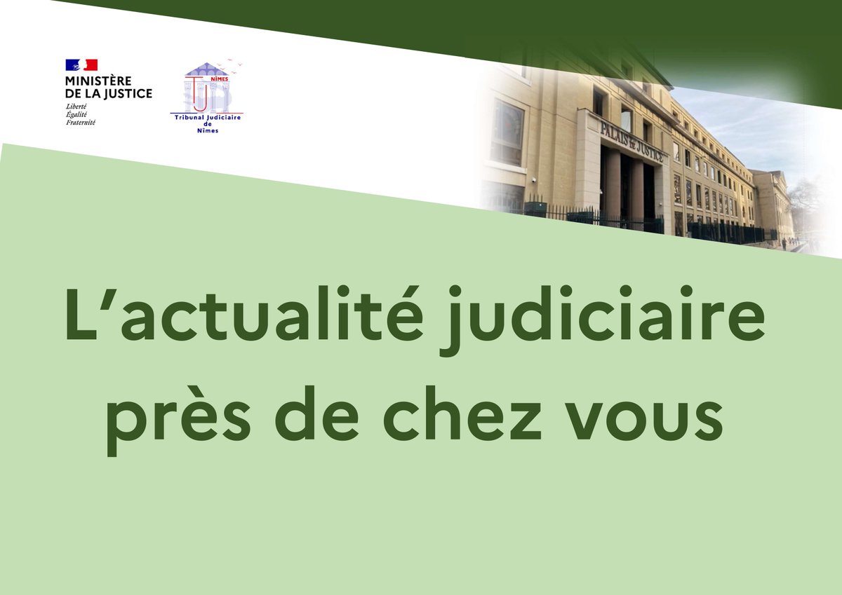 #actualitéjudiciaireprèsdechezvous
#Nimes 

Fraude à la CAF à hauteur de 29 542 € en 3 ans :
Elle est condamnée par le tribunal correctionnel à 6 mois d’emprisonnement et au remboursement des sommes indument perçues.