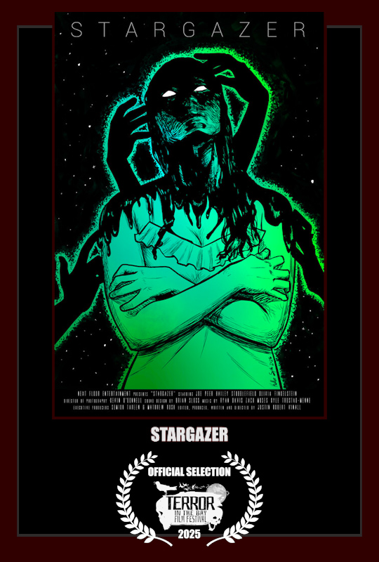 "A fragmented astronomer looks to the stars to find comfort in the darkest of places. A Cosmic Ghost Story." STARGAZER - Written &amp; Directed by: Justin Robert Vinall *CANADIAN PREMIERE! Screening: Saturday, October 18th, 2025! SCHEDULE: terrorinthebay.com/schedule