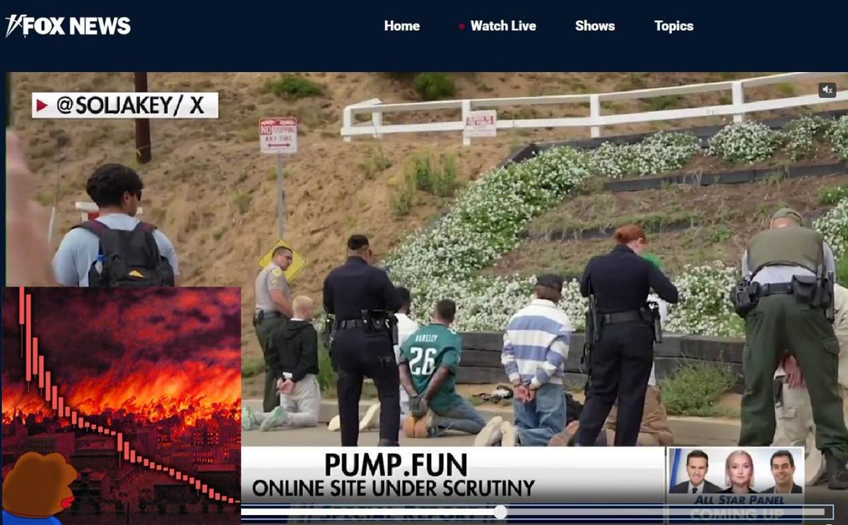 几小时前pumpfun首席执行官@a1lon9被捕了😥 面临最高五年监禁。 主流币也跌了📉😣