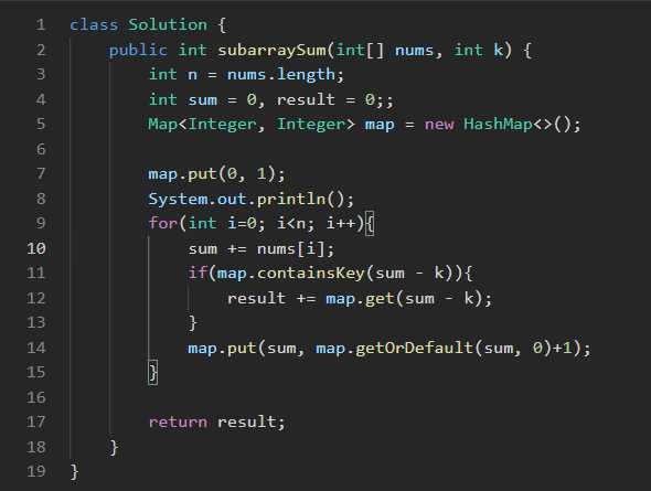 cha84587's tweet image. 🧩 Leet Code 560– Subarray Sum Equals K
Practice Array, Prefix, Math and Hash Table.
#LeetCode #Java #Coding #100DaysOfCode #Prefix #HashMap #arrayoperations