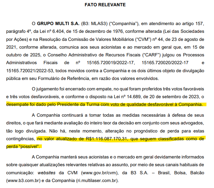 Market cap de R$~800mi, com chance relevante de ter que pagar R$ 1,1bi... caindo 4% só no dia? abriu caindo 1%?

Que que eu não to vendo? ou o short é dinheiro na mesa?