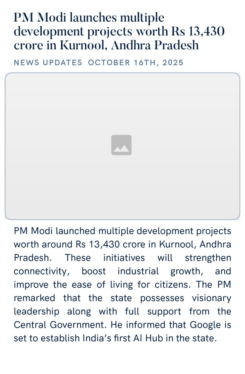 DowariDipika's tweet photo. PM Modi launches multiple development projects worth Rs 13,430 crore in Kurnool, Andhra Pradesh
https://t.co/1ziHRMiiqU via NaMo App https://t.co/VoOkfyWYyi