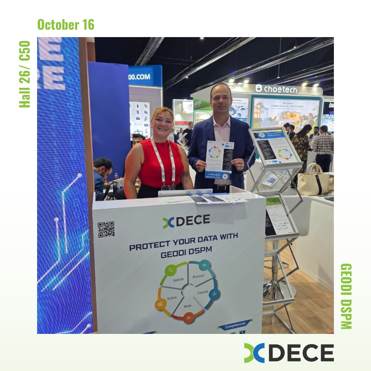 SoftwareDECE's tweet image. 🌐 Day 4 at GITEX Global 2025 — Innovation in Full Motion!
At DECE Software, we’re shaping the future of data security with our AI-powered platform, GEODI DSPM.
Discover. Govern. Secure.
📍 Visit Hall 26 / C50
#GITEXGlobal2025 #DECESoftware #GEODIDSPM #AI #DataSecurity