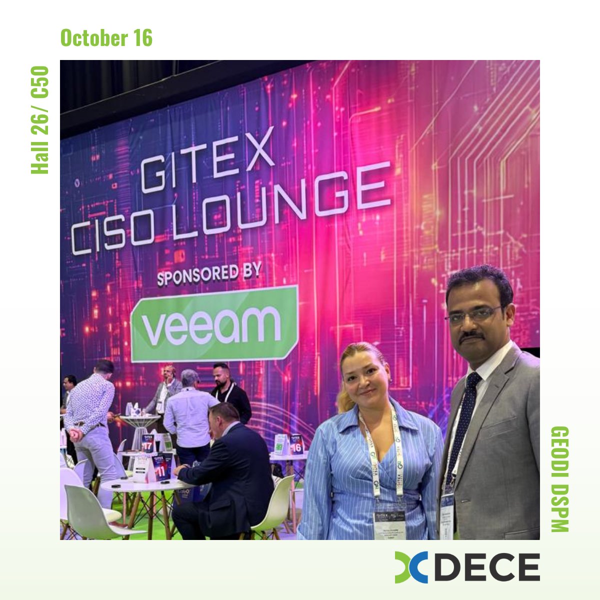 SoftwareDECE's tweet image. 🌐 Day 4 at GITEX Global 2025 — Innovation in Full Motion!
At DECE Software, we’re shaping the future of data security with our AI-powered platform, GEODI DSPM.
Discover. Govern. Secure.
📍 Visit Hall 26 / C50
#GITEXGlobal2025 #DECESoftware #GEODIDSPM #AI #DataSecurity