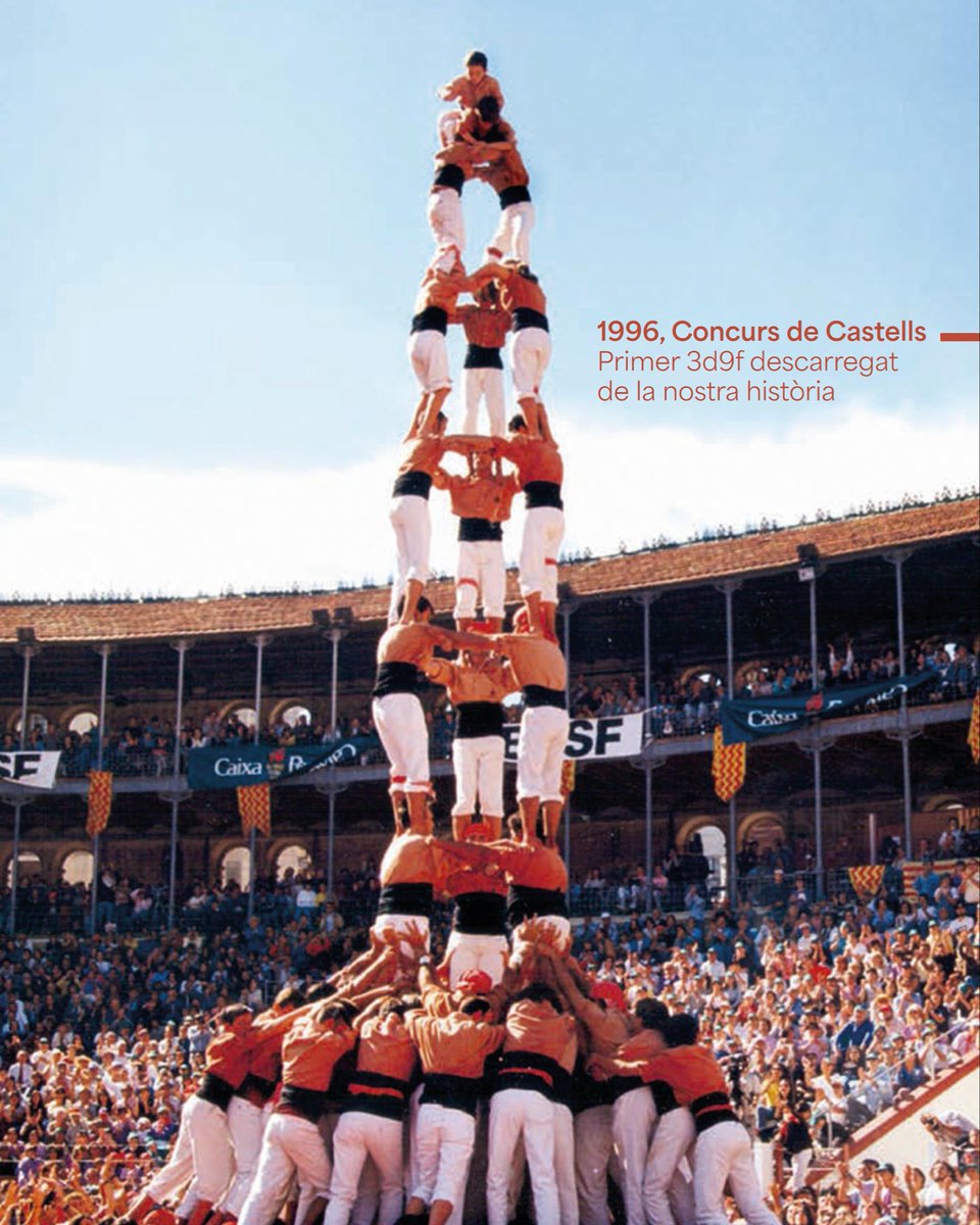 xiquets's tweet photo. No hi ha grans fites sense grans persones.

El primer 3de9f va ser possible gràcies a ells i a tots els que hi van creure.

Amb tu, seguirem fent història.

#SomImprescindibles #XiquetsdeReus #castells https://t.co/oQGdama7XP