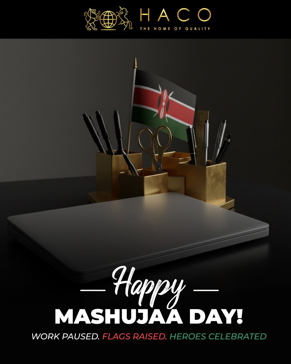 Today, we celebrate the spirit of resilience, innovation, and courage that defines every Kenyan hero. Happy #MashujaaDay from all of us at HACO! 💚🤍❤️

#ProudlyKenyan #EverydayHeroes