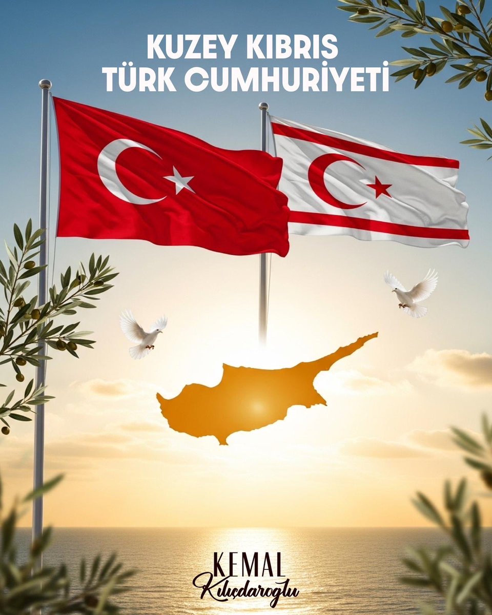 CHP 7. Genel Başkanı Kemal Kılıçdaroğlu: 

“Kuzey Kıbrıs Türk Cumhuriyeti, verdiği büyük mücadeleyle haklılığını tüm dünyaya göstermiş; milletiyle ve toprağıyla bağımsız bir Türk devleti olarak varlığını kanıtlamıştır.

Kıbrıs, Türklerin tarihsel ve kültürel yaşam alanlarının bir