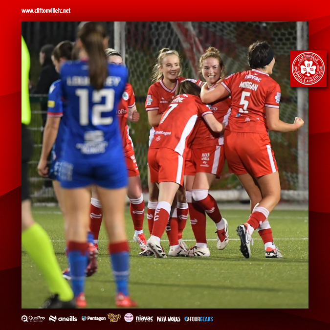 cliftonvillefc's tweet image. 🥅 Marissa Callaghan’s stunning strike against Linfield Women has been shortlisted for the uhlsport Goal of the Season.

With the poll closing at 10pm tonight, be sure to cast your vote quickly!

➡️ cliftonvillefc.net/2025/10/16/a-h…