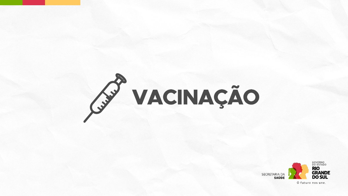 Dia Nacional da Vacinação alerta para a importância de atualizar o esquema vacinal
O Dia D de Multivacinação ocorre no sábado (15/10) em todas as unidades básicas de saúde do estado

saude.rs.gov.br/dia-nacional-d…