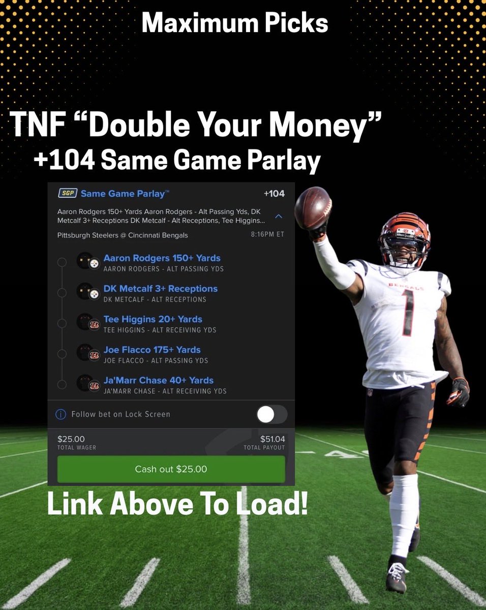 Let’s see if we can keep the streak alive…. 

Let’s double our money!! 

Check out my bet on FanDuel Sportsbook! 
 account.sportsbook.fanduel.com/sportsbook/add…